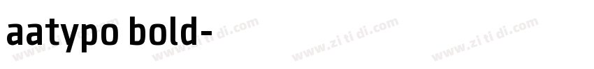 aatypo bold字体转换
